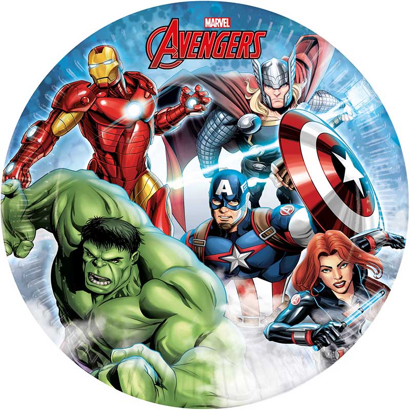 8PK 23cm AVENGERS INFINITY STONES PLATES
