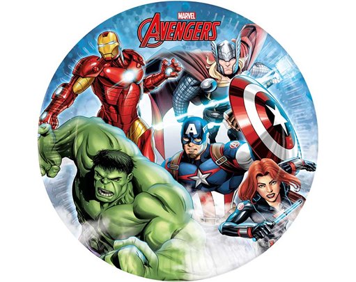 8PK 23cm AVENGERS INFINITY STONES PLATES