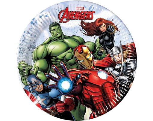 8PK 20cm AVENGERS INFINITY STONES PLATES