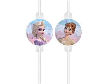 4PK FROZEN II WIND SPIRIT DRINKING STRAWS