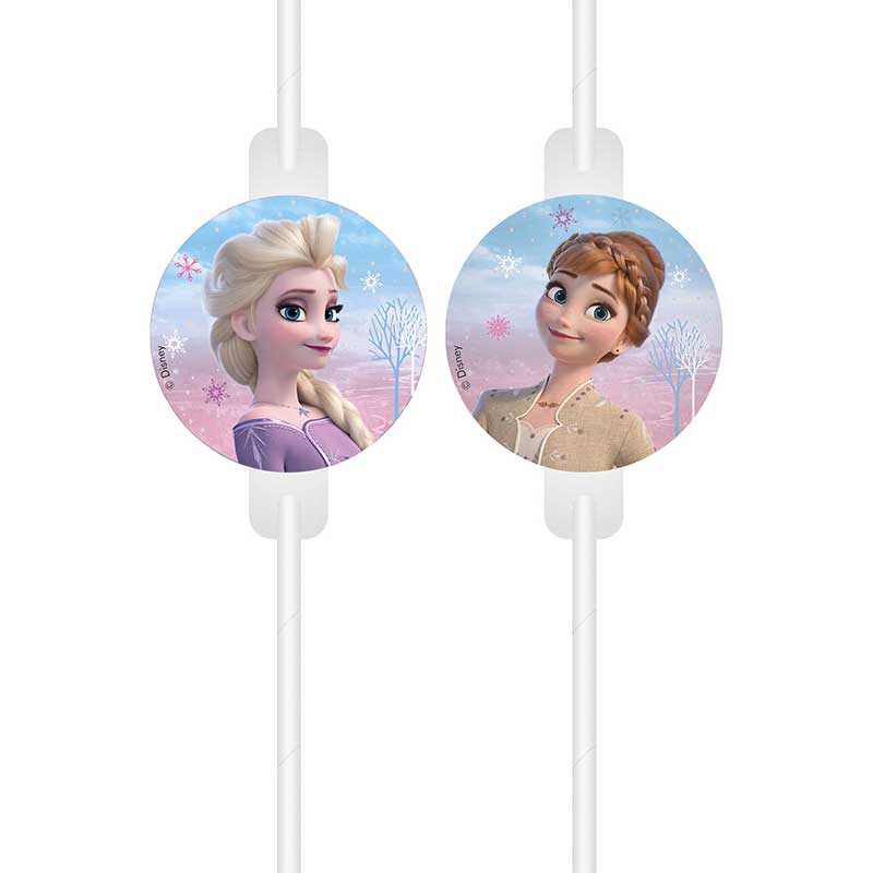 4PK FROZEN II WIND SPIRIT DRINKING STRAWS