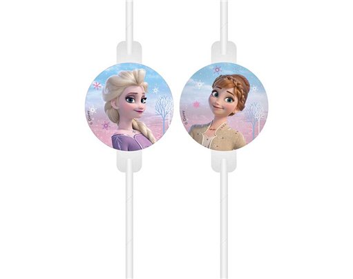 4PK FROZEN II WIND SPIRIT DRINKING STRAWS