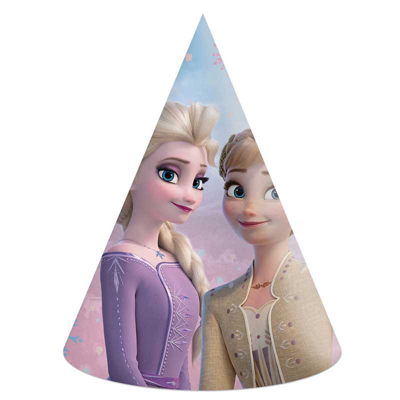 6PK FROZEN II WIND SPIRIT PARTY HATS
