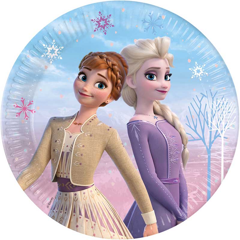 8PK 23cm FROZEN II WIND SPIRIT PLATES