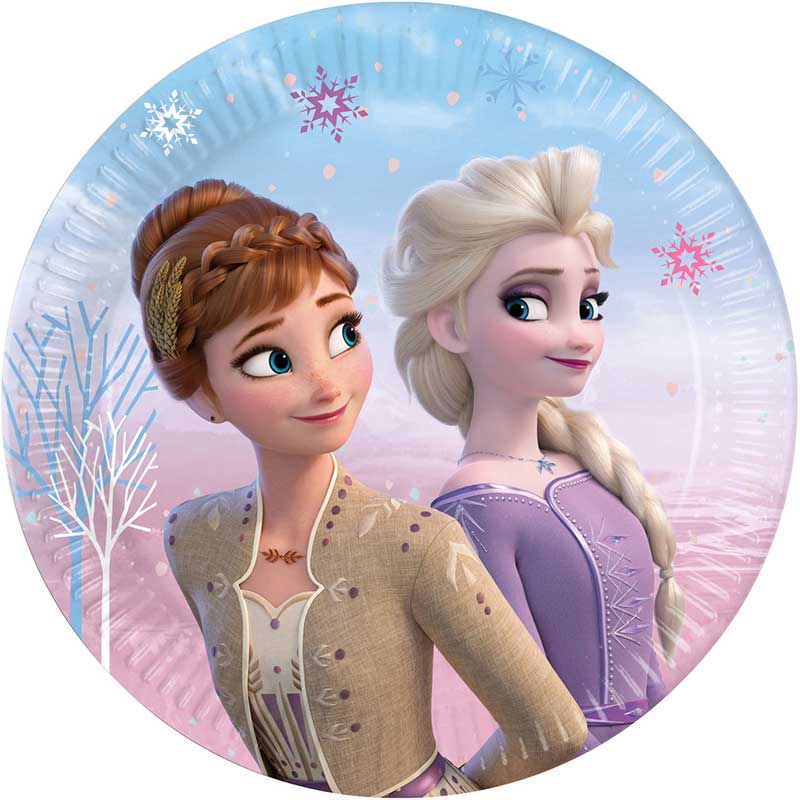 8PK 20cm FROZEN II WIND SPIRIT PLATES