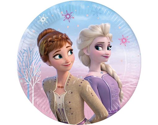 8PK 20cm FROZEN II WIND SPIRIT PLATES