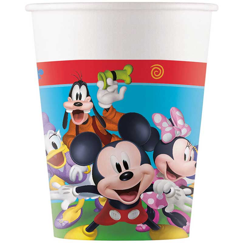 8PK 200ml MICKEY ROCK THE HOUSE CUPS