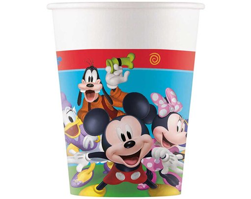 8PK 200ml MICKEY ROCK THE HOUSE CUPS