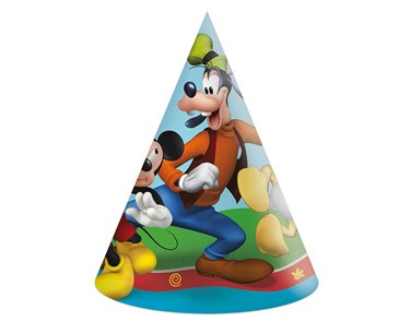 6PK MICKEY ROCK THE HOUSE PARTY HATS