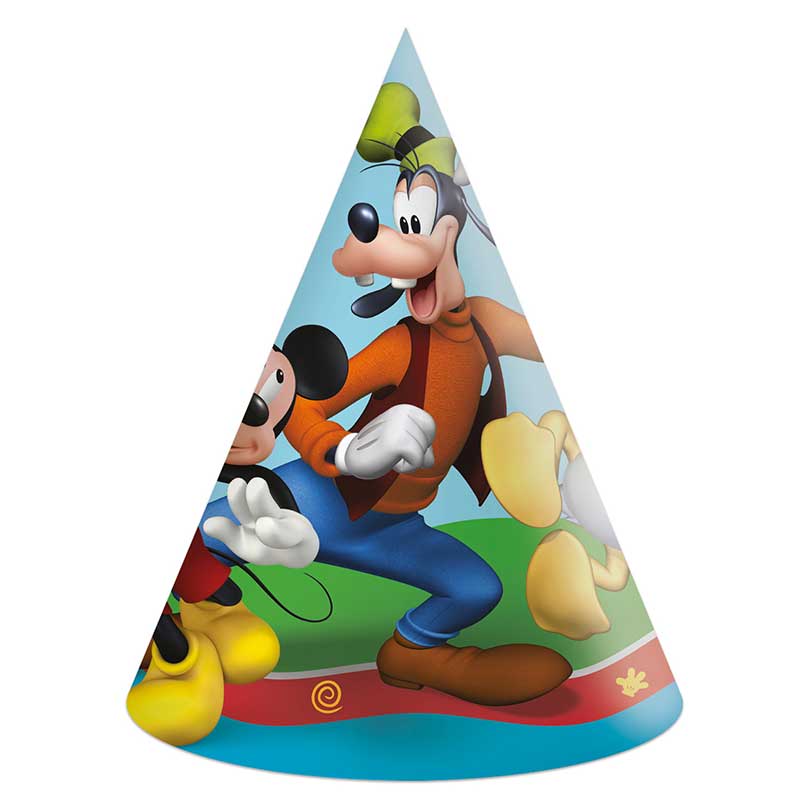 6PK MICKEY ROCK THE HOUSE PARTY HATS