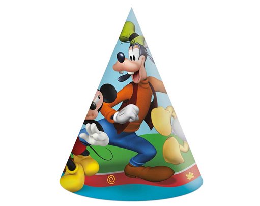 6PK MICKEY ROCK THE HOUSE PARTY HATS