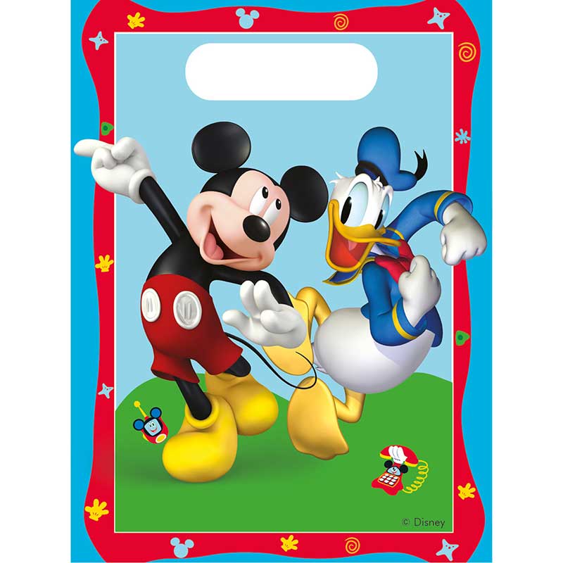 6PK MICKEY ROCK THE HOUSE PARTY BAGS