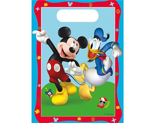 6PK MICKEY ROCK THE HOUSE PARTY BAGS