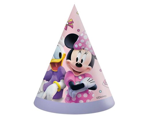 6PK MINNIE JUNIOR PARTY HATS