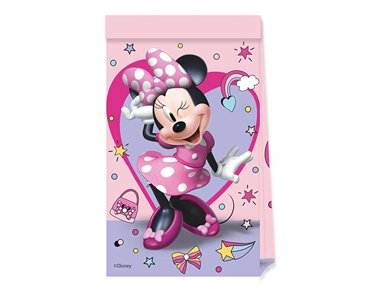 4PK MINNIE JUNIOR PAPER BAGS
