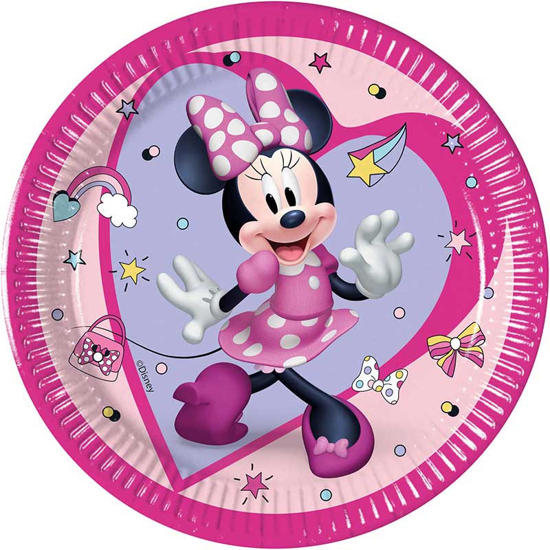 8PK 20cm MINNIE JUNIOR PLATES