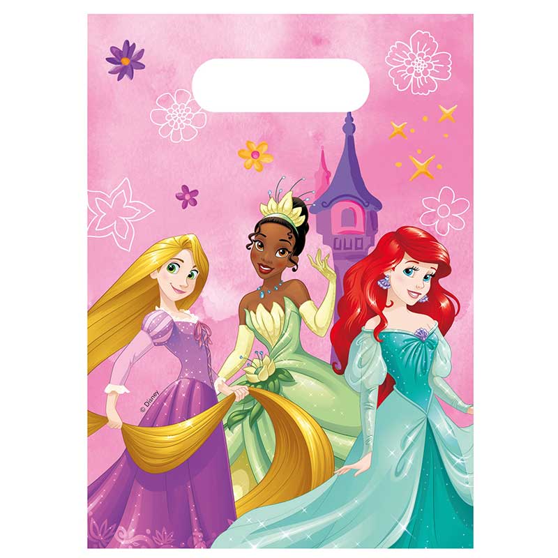 6PK DISNEY PRINCESS LIVE YOUR STORY PARTY BAGS