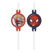 SPIDERMAN CRIME FIGHTER DRINKING STRAWS