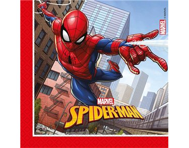 20PK SPIDERMAN CRIME FIGHTER NAPKINS