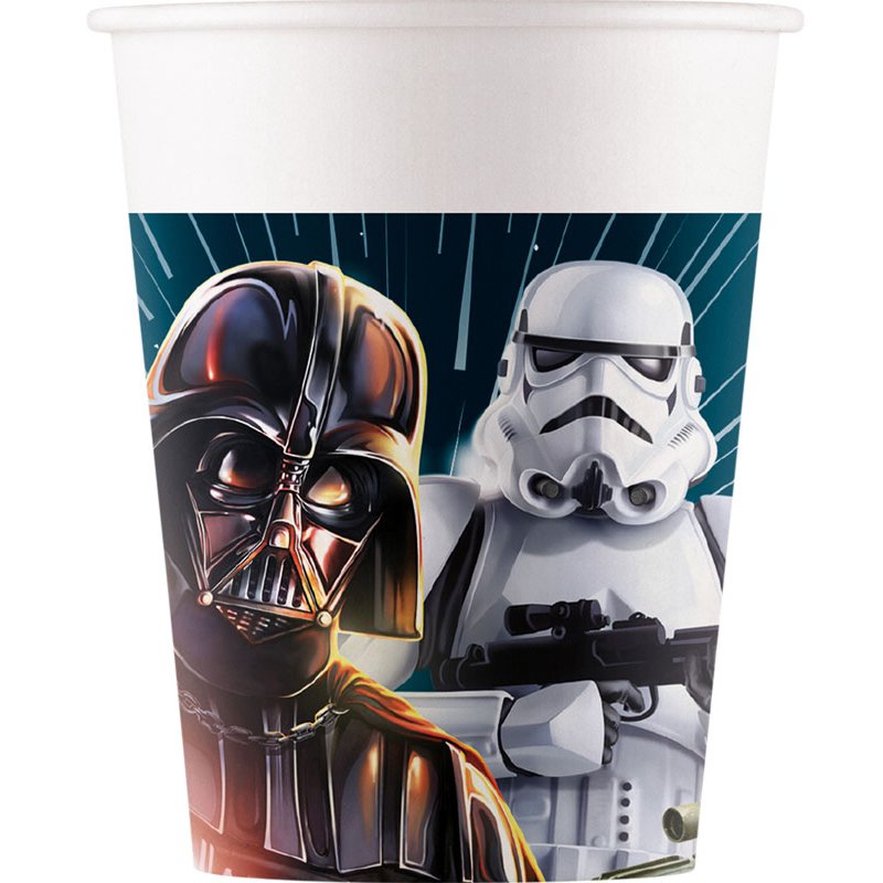 8PK 200ml STAR WARS GALAXY PAPER CUPS