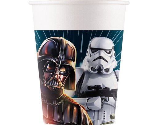 8PK 200ml STAR WARS GALAXY PAPER CUPS