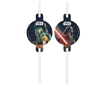 STAR WARS GALAXY DRINKING STRAWS