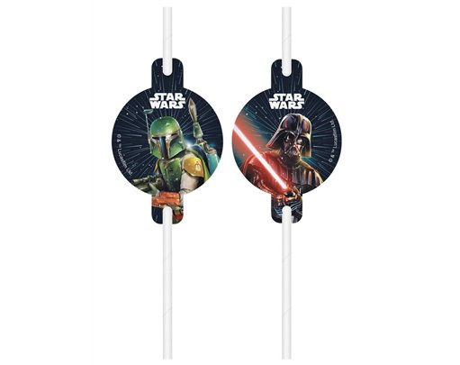 STAR WARS GALAXY DRINKING STRAWS