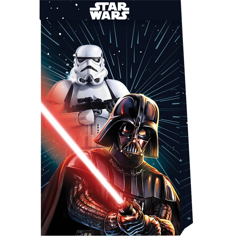 4PK STAR WARS GALAXY PAPER BAGS