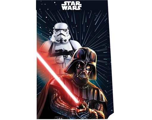 4PK STAR WARS GALAXY PAPER BAGS