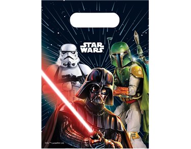 6PK STAR WARS GALAXY PARTY BAGS