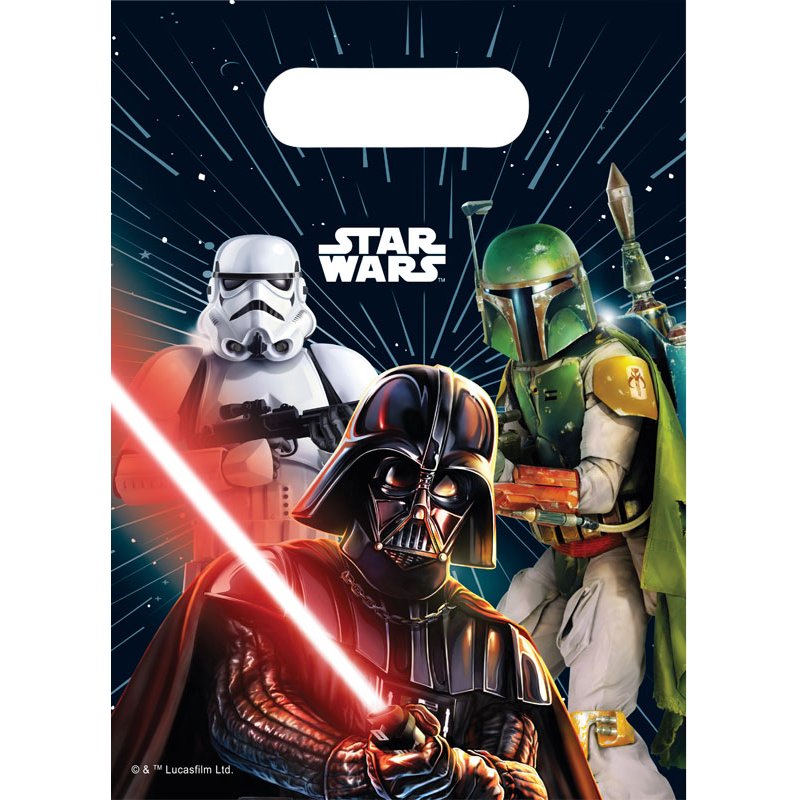 6PK STAR WARS GALAXY PARTY BAGS