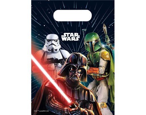 6PK STAR WARS GALAXY PARTY BAGS
