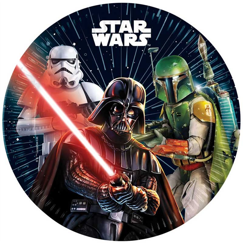8PK 23cm STAR WARS GALAXY PLATES