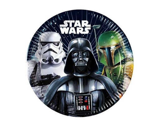 8PK 20cm STAR WARS GALAXY PLATES