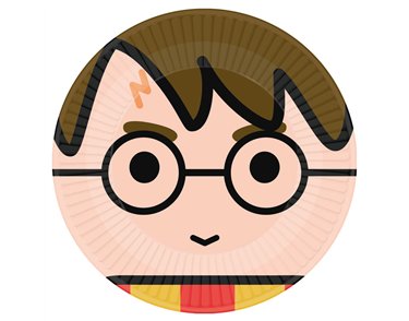 8PK 23cm HARRY POTTER PLATES