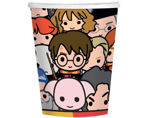 8PK 250ml HARRY POTTER CUPS