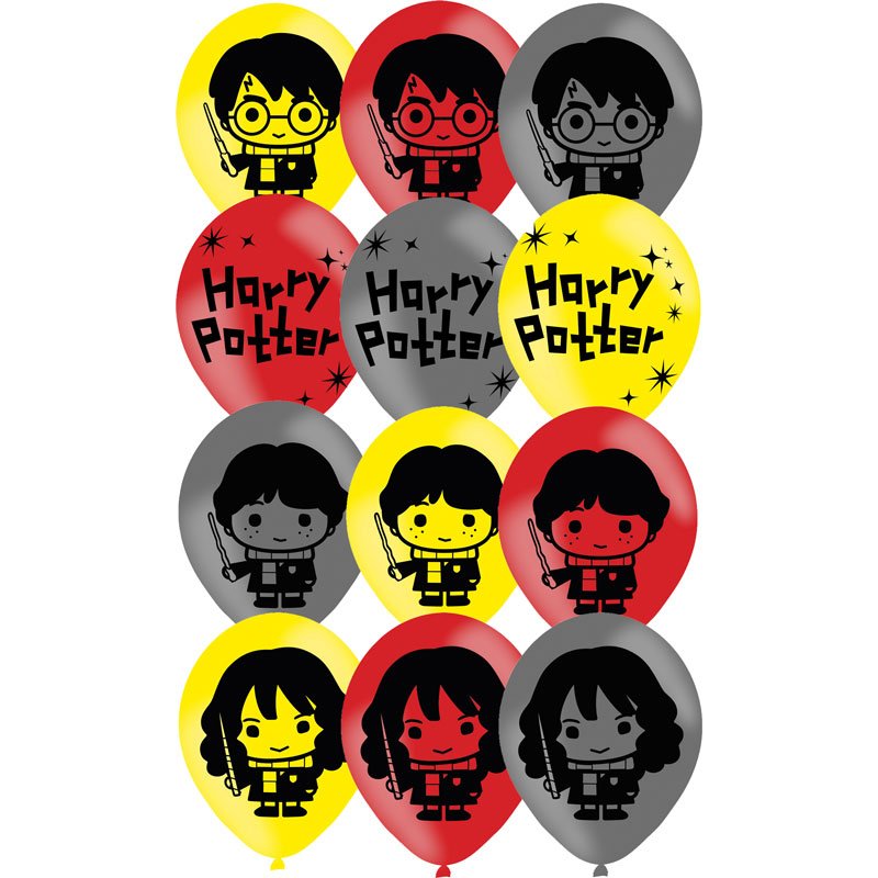 6PK 11in HARRY POTTER BALLOONS