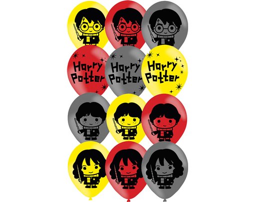 6PK 11in HARRY POTTER BALLOONS