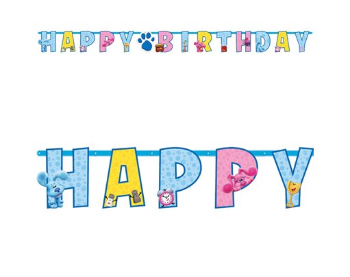 BLUE'S CLUES LETTER BANNER