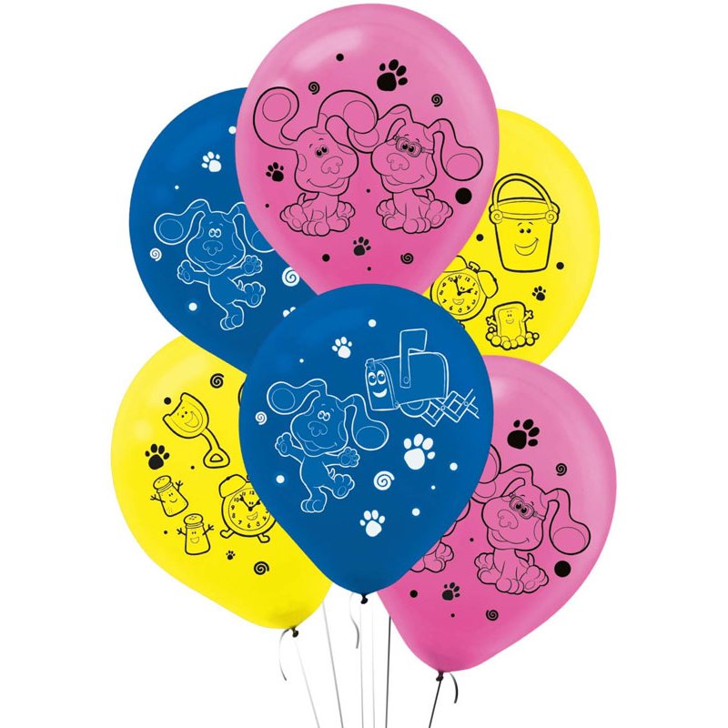 6PK 11in BLUE'S CLUES LATEX BALLOONS