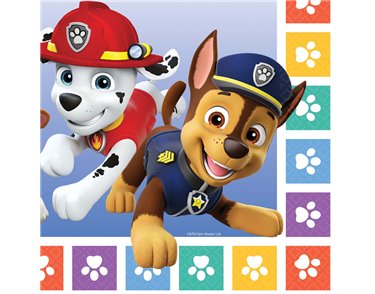 16PK PAW PATROL LUNCH NAPKINS