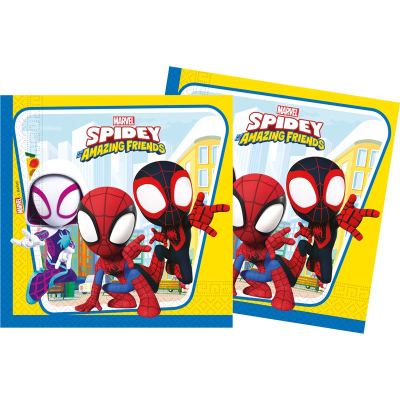 20PK SPIDEY AND FRIENDS NAPKINS