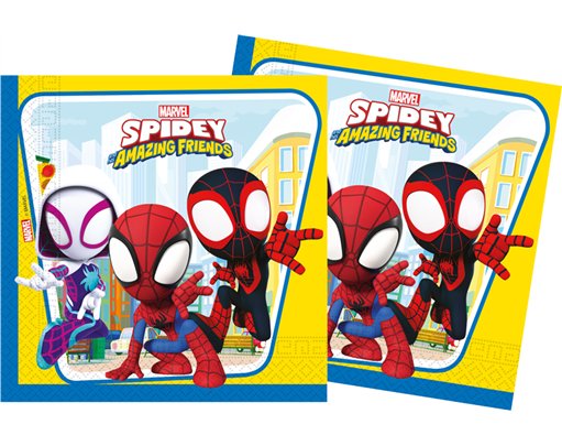 20PK SPIDEY AND FRIENDS NAPKINS