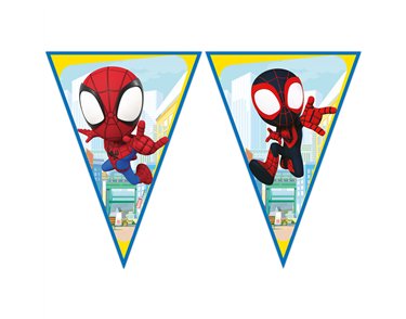 SPIDEY AND FRIENDS FLAG BANNER