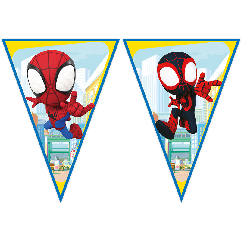 SPIDEY AND FRIENDS FLAG BANNER