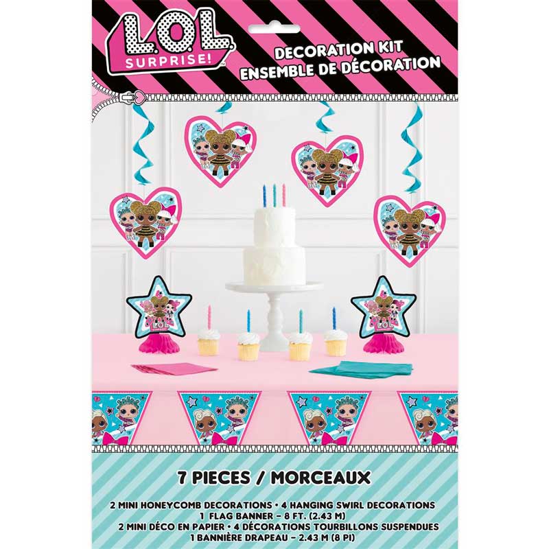 7PC LOL DECORATION KIT
