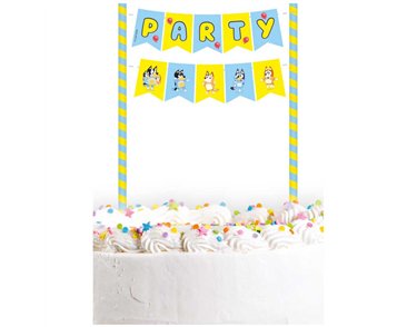BLUEY CAKE BUNTING