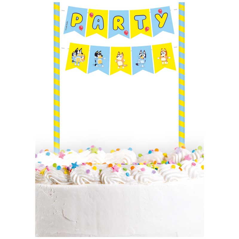 BLUEY CAKE BUNTING