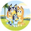 8PK 23cm BLUEY ROUND PLATES