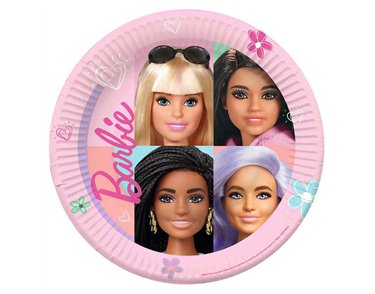 8PK 23cm BARBIE SWEET LIFE PLATES